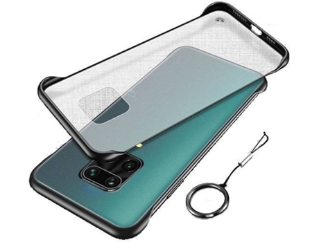 Funda Xiaomi Redmi Note 9 Pro Naked Bumper Transparente y Negro