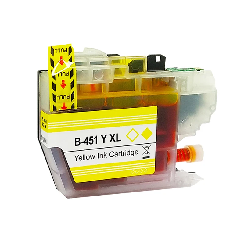 Lc451xl Y 1pclc451xl Lc451 Xl 451xl High Capacity Compatible Inkjet Ink Cartridge For Brother Dcp-j1050dw J1140dw J1010dw Printer