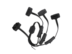 Cable Plano Obdii De 16 Pines, Divisor 1 En 3, Extensor De Diagnóstico Automotriz Duradero