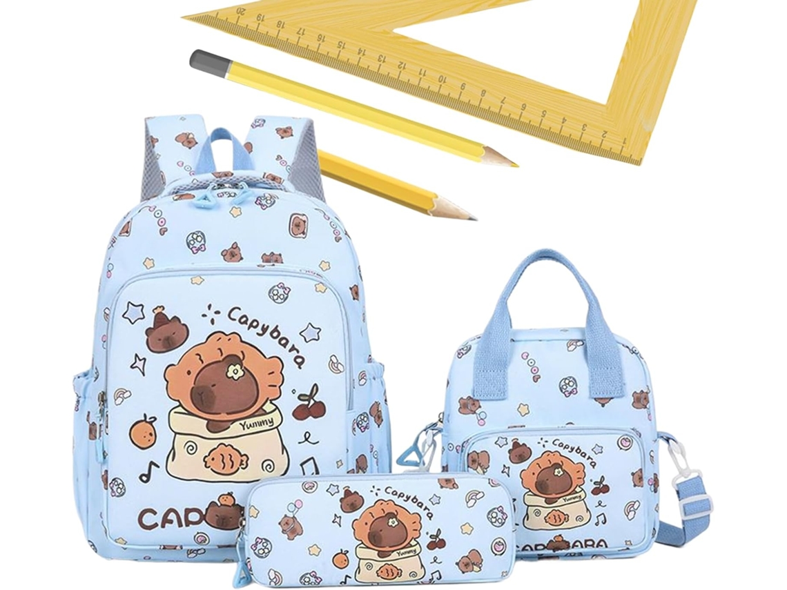 Mochila de carpincho para la escuela, lindo estuche para lápices VAYOTOY