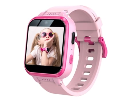 EKO Reloj infantil conectado de 128 MB con cámara y linterna Rosa
