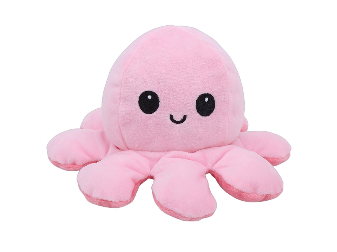 Muñeco De Peluche Reversible Con Diseño De Animal, Juguete De Doble Cara Para Niños, Regalo, Rosa Oscuro, Rosa Claro.