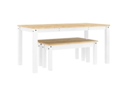 Conjunto 3 De Comedor VIDAXL Blanco Madera de pino