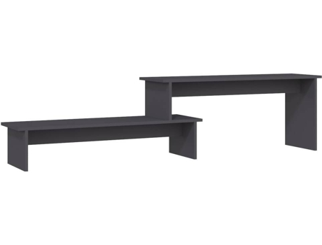 Mueble para la televisión VIDAXL Gris Madera contrachapada (180x30x43 cm)