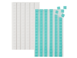 Masilla Adhesiva para Pósteres, Masilla Adhesiva Multiusos, Masilla para Colgar Cuadros y Objetos, Reutilizable y Desmontable, 192 Piezas, Azul Claro y Blanco