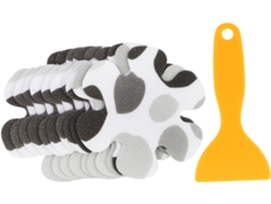 Juego de 30 pegatinas antideslizantes para alfombrillas de baño, autoadhesivas con raspador antideslizante para Slowmoose