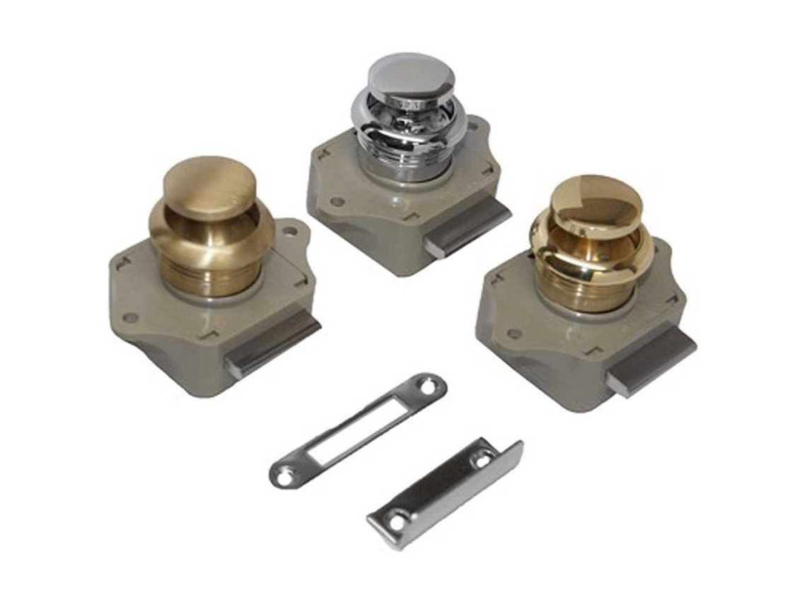 Trava Da Borda Do Botão de Pressão Chrome Brass Prateadosea-Dog Line