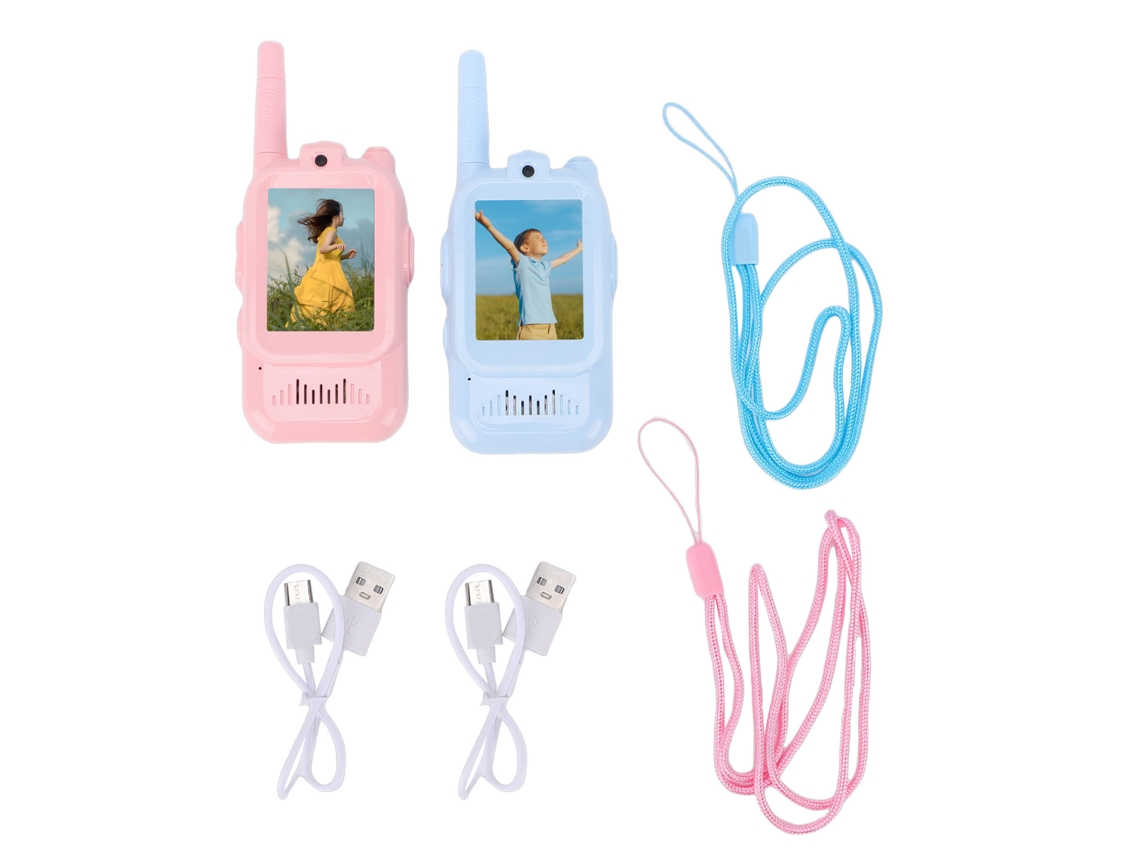 Walkie-talkie De Video Para Niños, Juguete De Intercomunicador Bidireccional Portátil Recargable