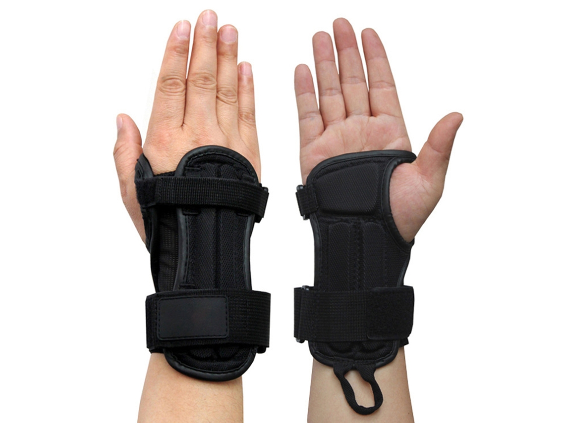 2026-1 Par De Protecciones De Muñeca Ajustables Soporte Para Deportes Deportes De Nieve Patinaje Skate Motociclismo Ciclismo