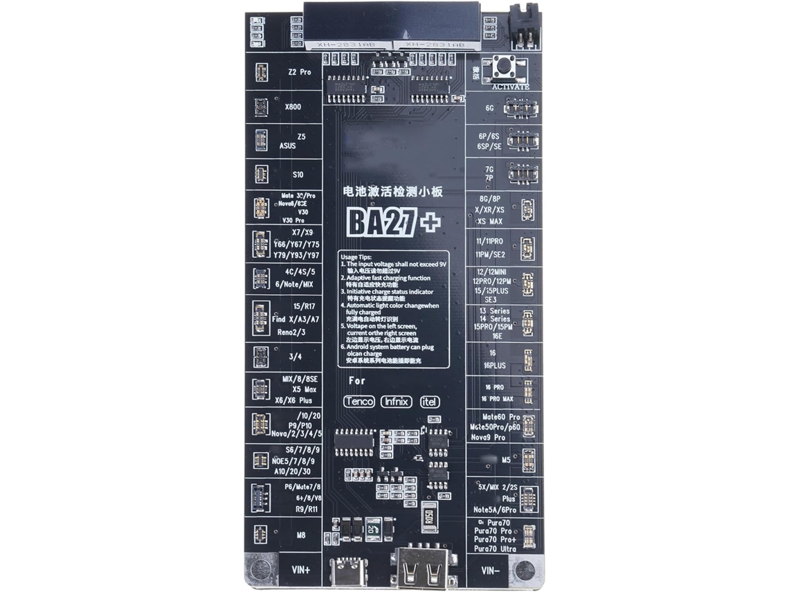 Panel De Detección De Batería Compatible Con Varios Modelos De Dispositivos.