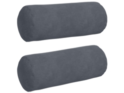 Cojines de soporte, 2 unidades, gris oscuro, Ø 15 x 40 cm, HARLANV1