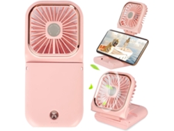 Ventilador Mini Eifson 5 En 1 Con Cordón De Cuello 3 Velocidades 3000mahrosa