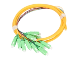 Punta De Fibra Óptica Estable Sc-apc De 12 Hilos Y 1,5 M, Monomodo, Con Amplia Compatibilidad Para La Gestión De Cables.
