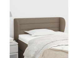 Cabecero De Tela Gris Taupe 83x23x78/88 Cm