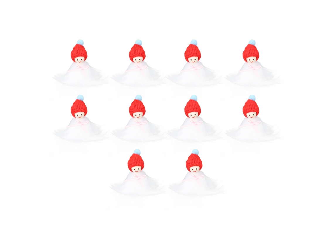 Mali 10pcs Bonecos Mini Natal Casinha Bonecas Conjunto Diy Cena Fotografia Props