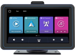Pantalla Para Coche De 17,8 Cm Con Carplay Y Reproductor De Navegación Multimedia Con Cable Android.