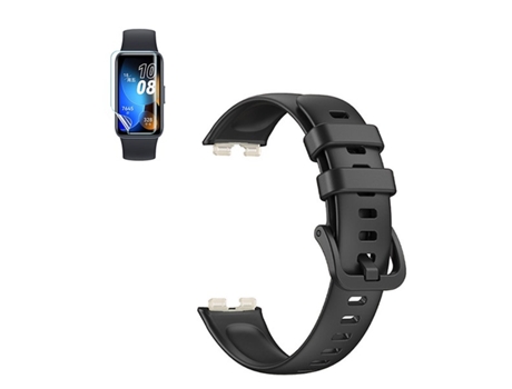 Kit Pulsera Smoothsilicone con Hebilla Película de Hydrogel PHONECARE Compatible con Huawei Band 9 Negro