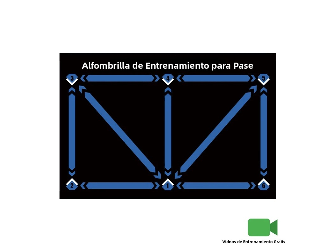 (azul 60x90cm) Colchoneta De Entrenamiento De Fútbol Sala Duradera, Antideslizante Y Plegable Para Niños
