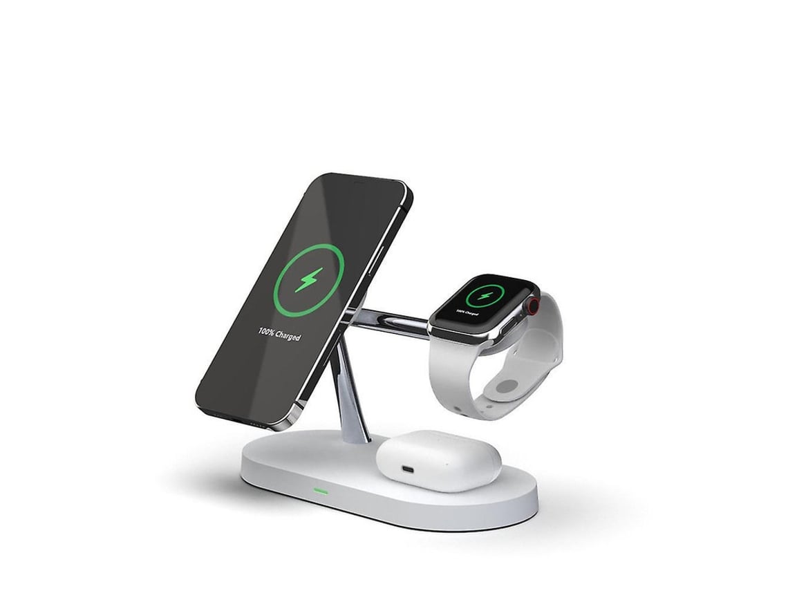 Cargador Qi Fast Series Para Apple Yizhood Blanco