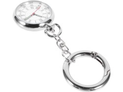Reloj Enfermera Bolsillo Diseño Simple Movimiento Cuarzo Aleación Plateada Puntero Luminoso Fácil Llevar