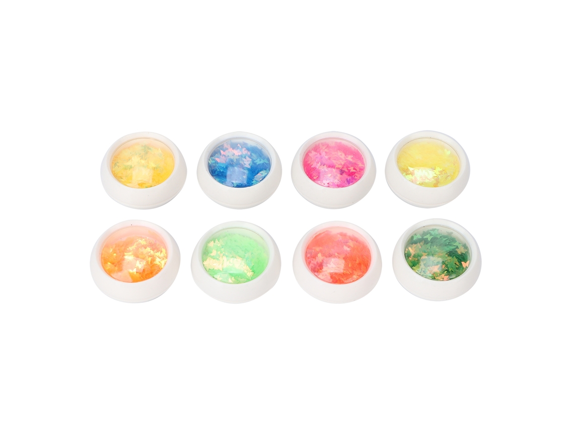 8 Cajas De Láminas Con Purpurina Y Efecto Holográfico Para Decoración De Uñas Y Manicura Casera.