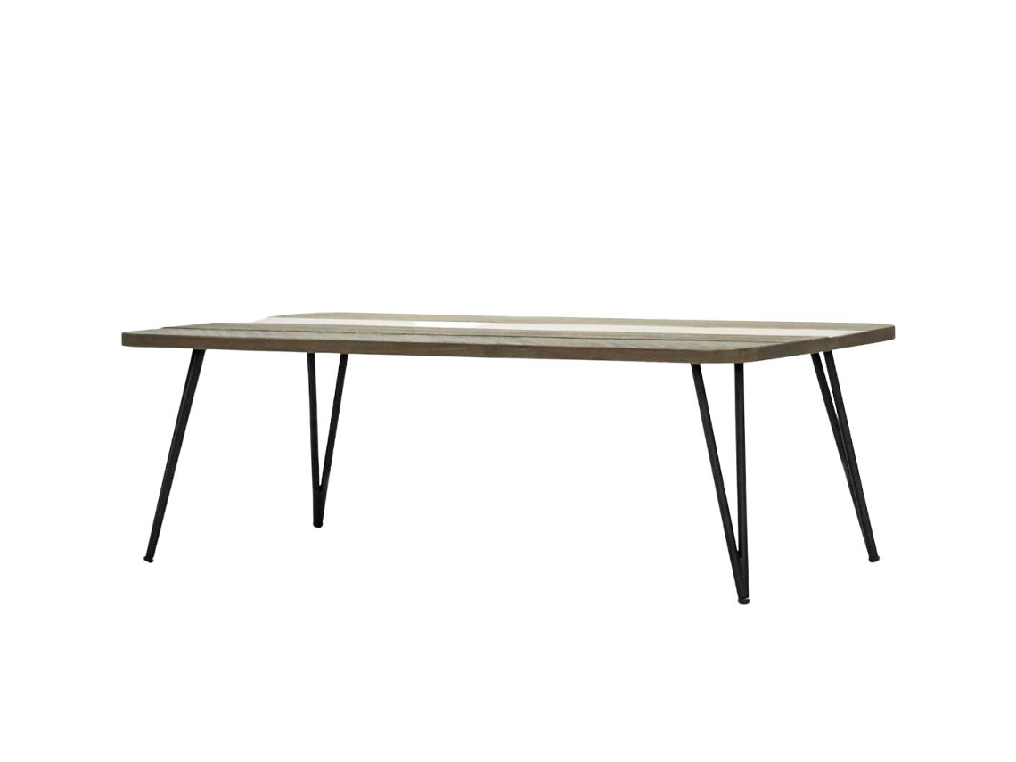 Mesa De Centro FURNLUX Premium Adesso (Beige, Madera Maciza - 120X70X40 Cm)