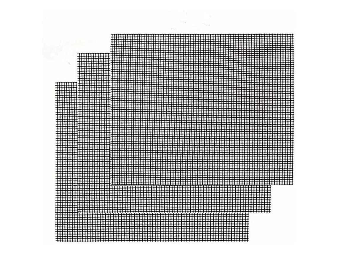 Juego De 3 Tapetes Antiadherentes Para Barbacoa - Reutilizables, Resistentes Al Calor Para Barbacoas De Interior Y Exterior.