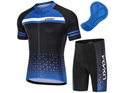 Conjunto De Maillot De Ciclismo Para Hombre Con Mangas Cortas Y Culotte Acolchado Transpirable De Secado Rápido Para Mtb.