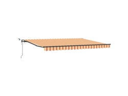 Maison Exclusive - Toldo Retráctil Amarillo Y Naranja 450 X 300 Cm Poliéster