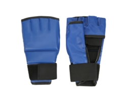 2026-guantes De Boxeo De Cuero Pu Adultos Transpirables Para Lucha Libre, Entrenamiento Con Saco Y Combate - Azules Con Etiqueta Roja