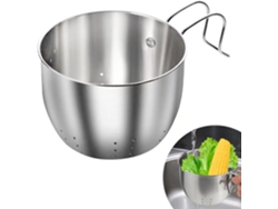 Colector De Alimentos Colgante De Acero Inoxidable, Colador Para Desechos/lavado De Fruta