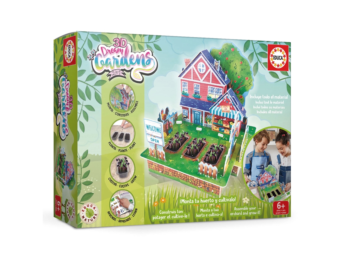 Juego EDUCA 3D Dream Gardens 2 En 1 - Horta 19470 (Edad Mínima: 6 años)