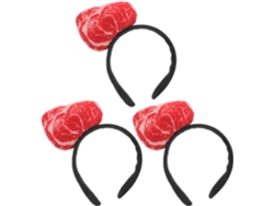 Conjunto De 3 Elásticos De Cabelo Divertidos Em Formato De Almôndega
