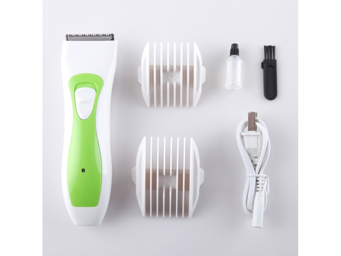 Cortapelos Eléctrico Recargable Para Niños (verde Y Blanco) - Herramientas De Corte De Pelo