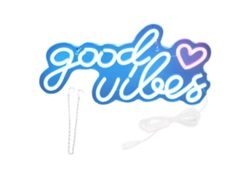 2026-luz Led De Neon "good Vibes" Acrílico Con Usb Decoración Pared Bar Fiesta Boda Dormitorio