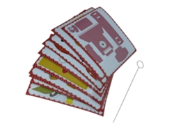 ILIKE S7 Kit de accesorios 3 en 1 para plantillas de cartón de bolígrafo 3D/aguja de limpieza/placa base de impresión