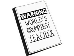 Portapasaportes del profesor más gruñón del mundo - Aviso de la base