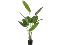 Planta Artificial Decorativa 160 Cm Bananera Artificial Con Maceta Y Hojas Para Interior Verde