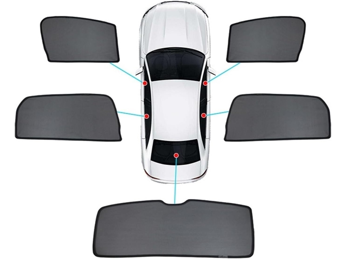 Parasoles De Verano Para Ventanas Delanteras Y Traseras Del Nissan Tiida C12 C13 2011-2024 (ventanas