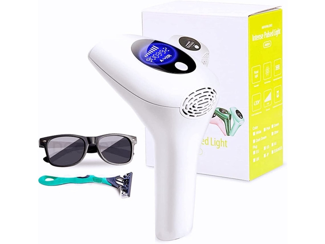 Depiladora de luz pulsada YIZHOOD Dlp463 blanca