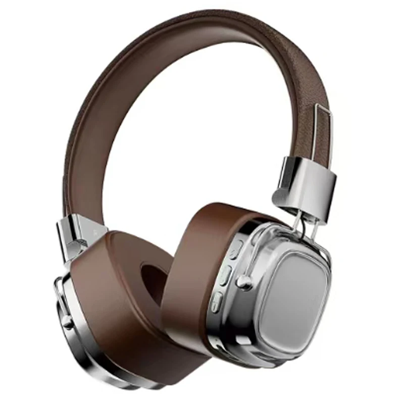 Auriculares Inalámbricos Bluetooth Plegables De 5,3 Pulgadas (marrón Plateado)