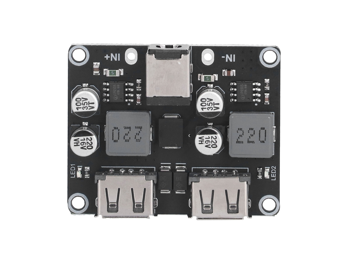 Módulo Convertidor Buck Dc 2 Vías Para Cargador Rápido Qc2.0 Qc3.0 Placa De Carga Usb Para Móviles