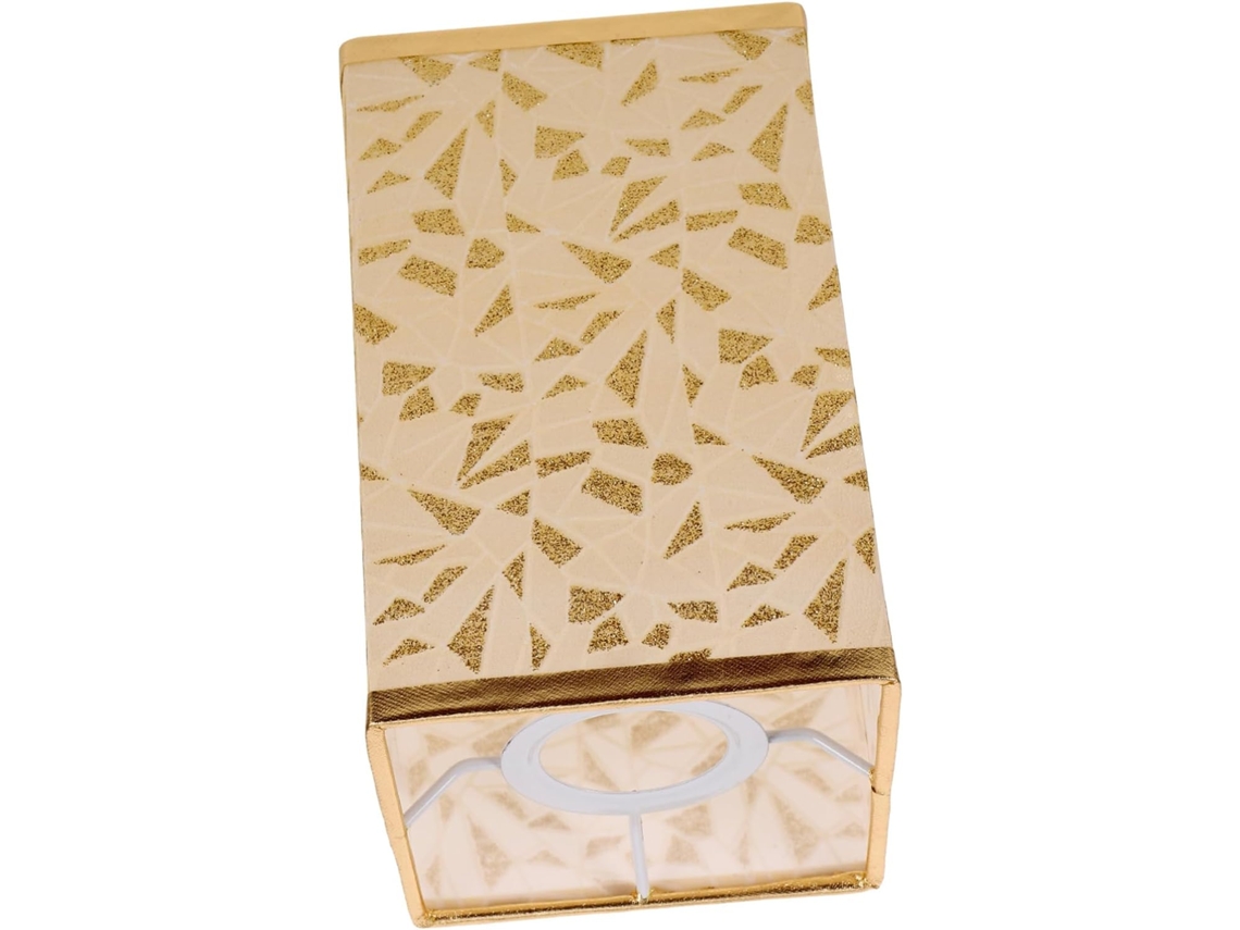 Lámpara De Escritorio De Diseño Sencillo Y Delicado, Confeccionada En Tela Dorada Suave Y Resistente, Ideal Para La Iluminación Del Salón.