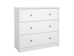 Wellhome Cómoda Ebro Con 3 Cajones 72x30x68cm Color Blanco