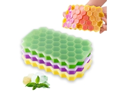 2026da-bandeja De Hielo De Silicona, 3 Paquetes Con Tapas Apilables Para Cubos De Hielo