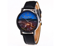 Reloj De Cuarzo Elegante Y Moderno Unisex Para Uso Casual Regalo (negro)