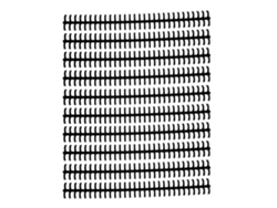 10 Púas Para Encuadernación De Hojas Sueltas, 30 Orificios Preperforados, Plástico Pp Resistente Al Desgaste, 10 Mm, Para Uso Estudiantil/de Oficina, Color Negro.