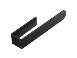 Toallero de baño negro, sin perforación, SUS304, práctico y elegante
