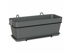 Macetero con Plato Artevasi Capri v2 Plástico Para colgar en balcón 50,2 x 28,5 x 20,7 cm Antracita