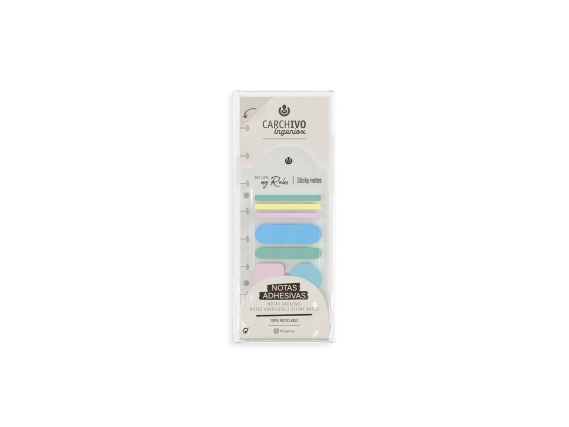 Notas Adhesivas INGENIOX Shapes en Colores Pastel 66173299